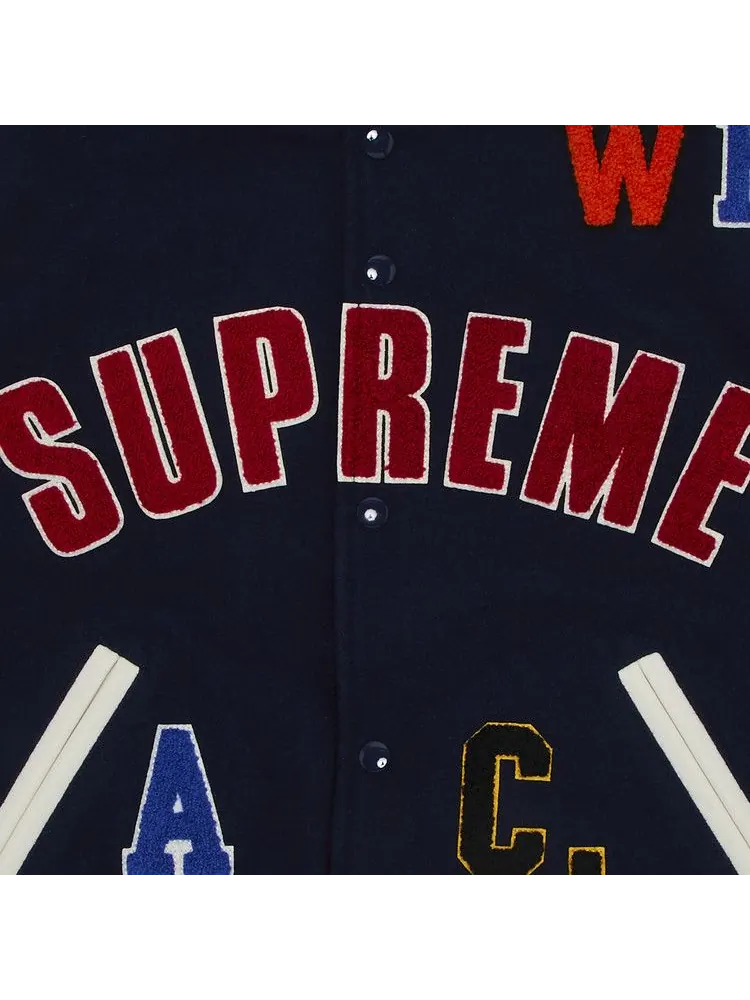Куртка Supreme Praises Varsity Jacket — изображение 3 из 3, темно-синий