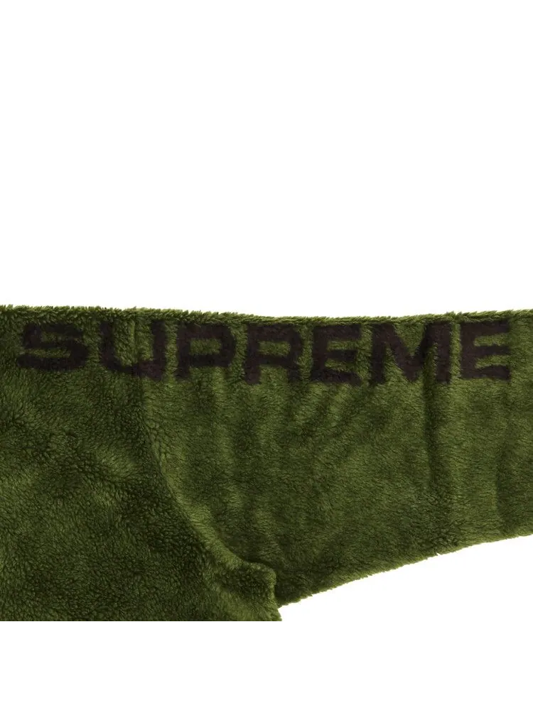 Куртка Supreme Shoulder Logo Fleece Jacket — изображение 3 из 3, зеленый