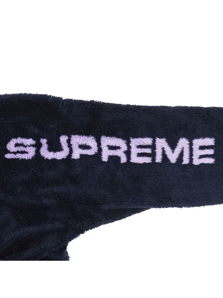 Куртка Supreme Shoulder Logo Fleece Jacket — изображение 3 из 3, темно-синий