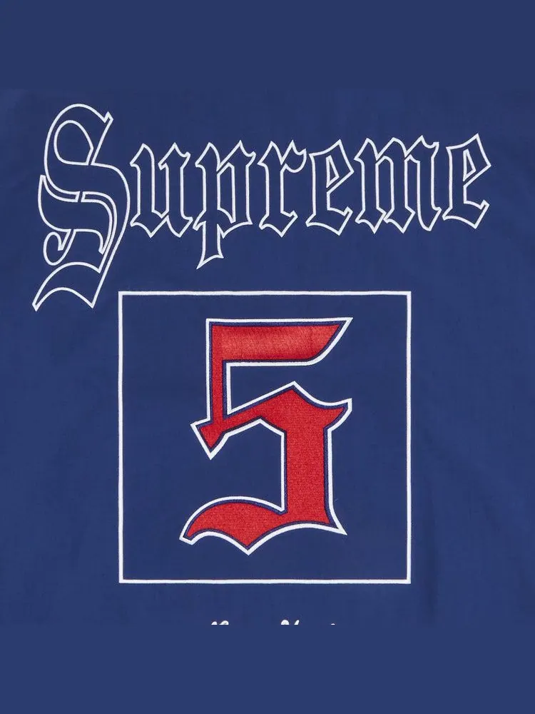Спортивная куртка Supreme Old English Track Jacket — изображение 3 из 3, светлый темно-синий