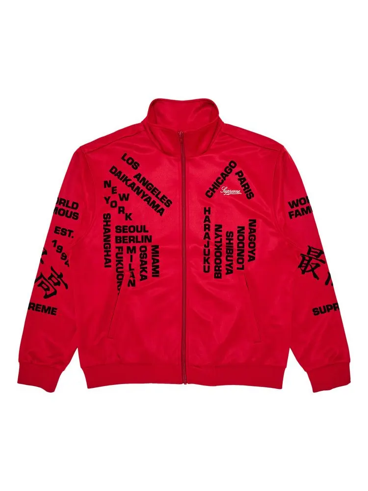Спортивная куртка Supreme Worldwide Tricot Track Jacket — изображение 1 из 3, красный