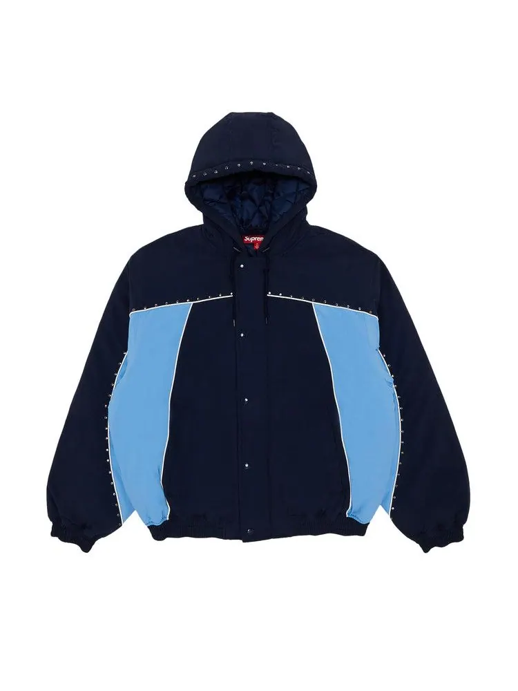 Куртка Supreme Studded Stadium Jacket — изображение 1 из 3, темно-синий