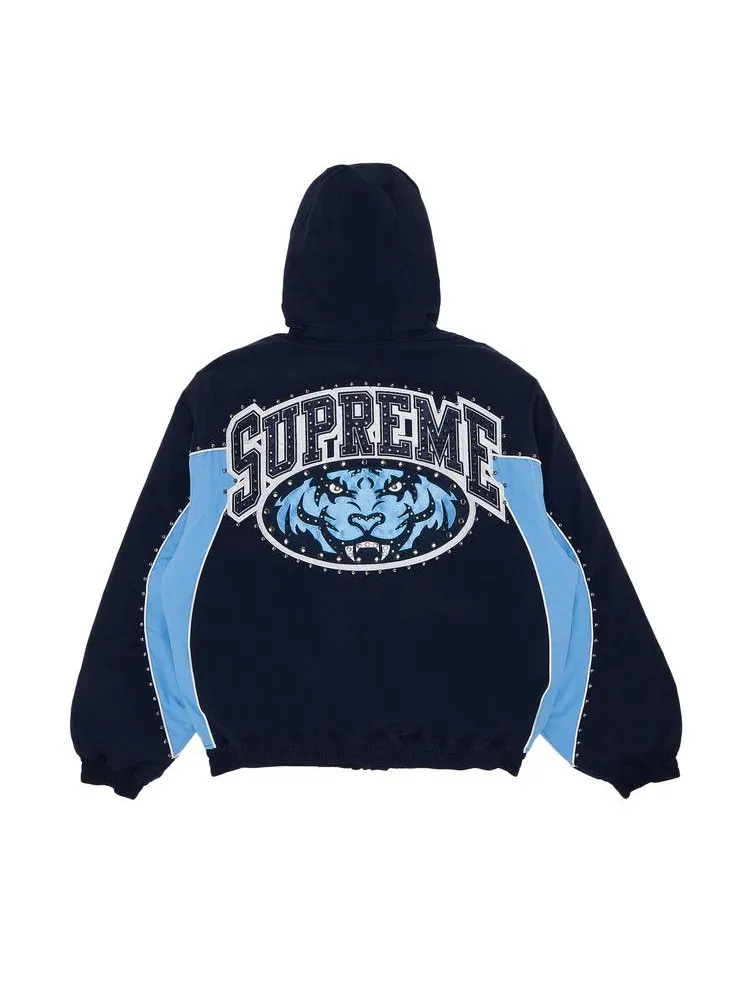 Куртка Supreme Studded Stadium Jacket — изображение 2 из 3, темно-синий