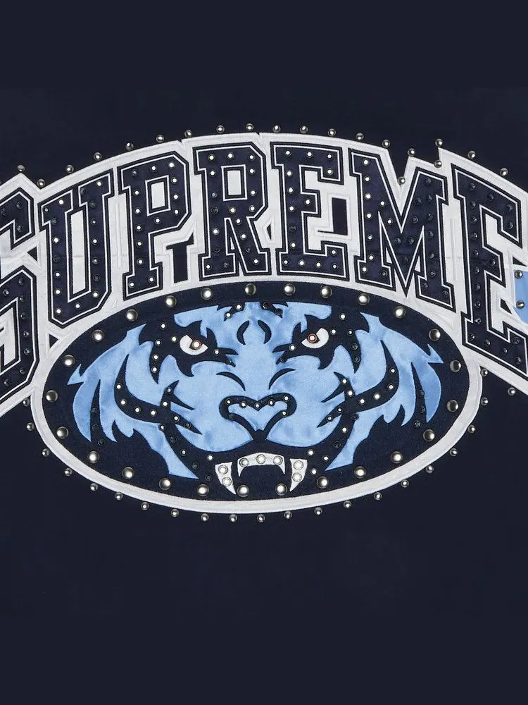 Куртка Supreme Studded Stadium Jacket — изображение 3 из 3, темно-синий