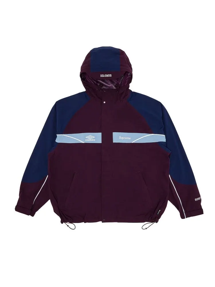 Куртка Supreme x Umbro GORE-TEX Hooded Jacket — изображение 1 из 3, темный фиолетовый