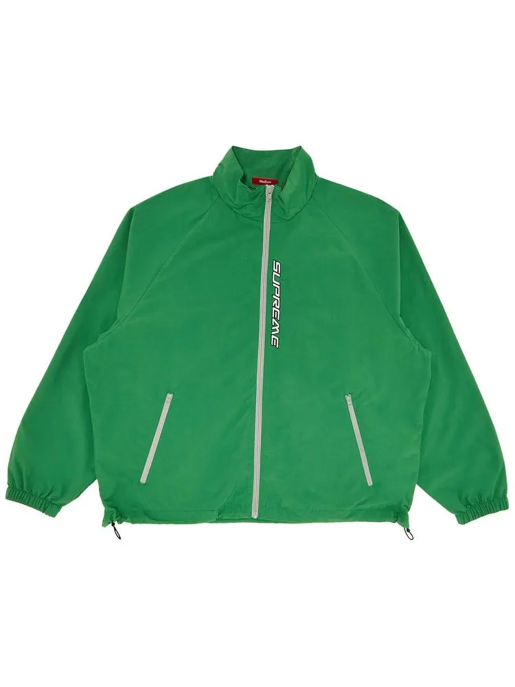 Спортивная куртка Supreme Contrast Zip Track Jacket — изображение 1 из 3, зеленый