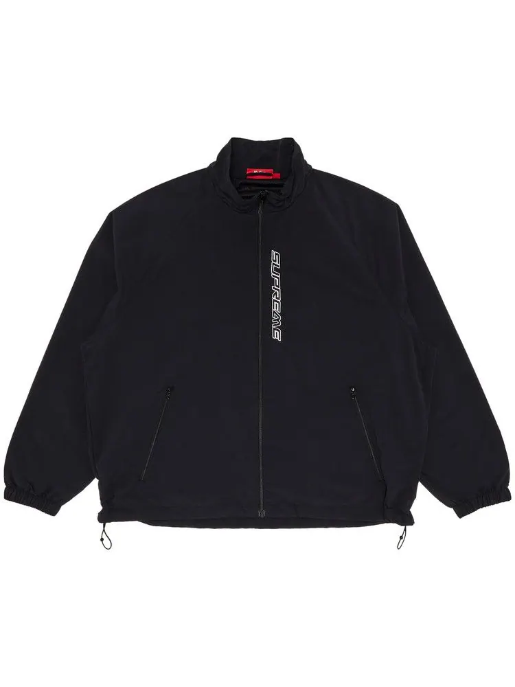 Спортивная куртка Supreme Contrast Zip Track Jacket — изображение 1 из 3, черный