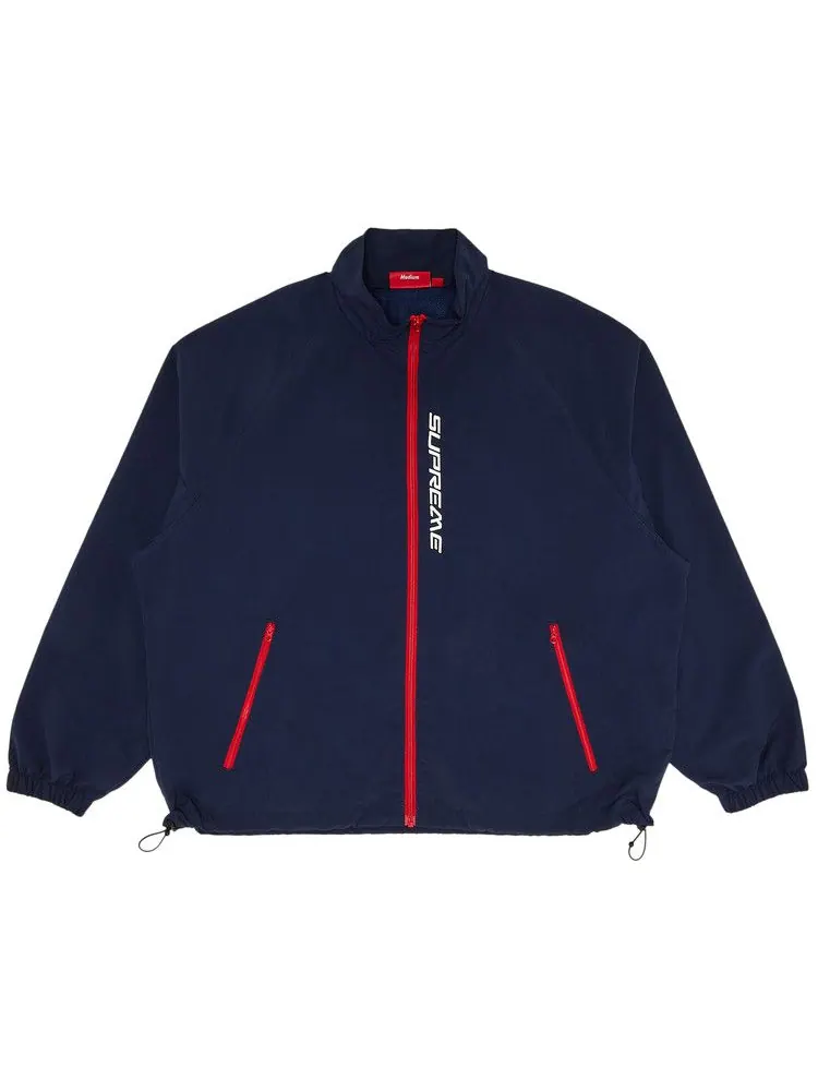 Спортивная куртка Supreme Contrast Zip Track Jacket — изображение 1 из 3, темно-синий