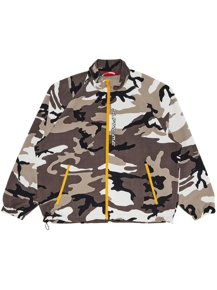 Спортивная куртка Supreme Contrast Zip Track Jacket — изображение 1 из 3, снежный камуфляж