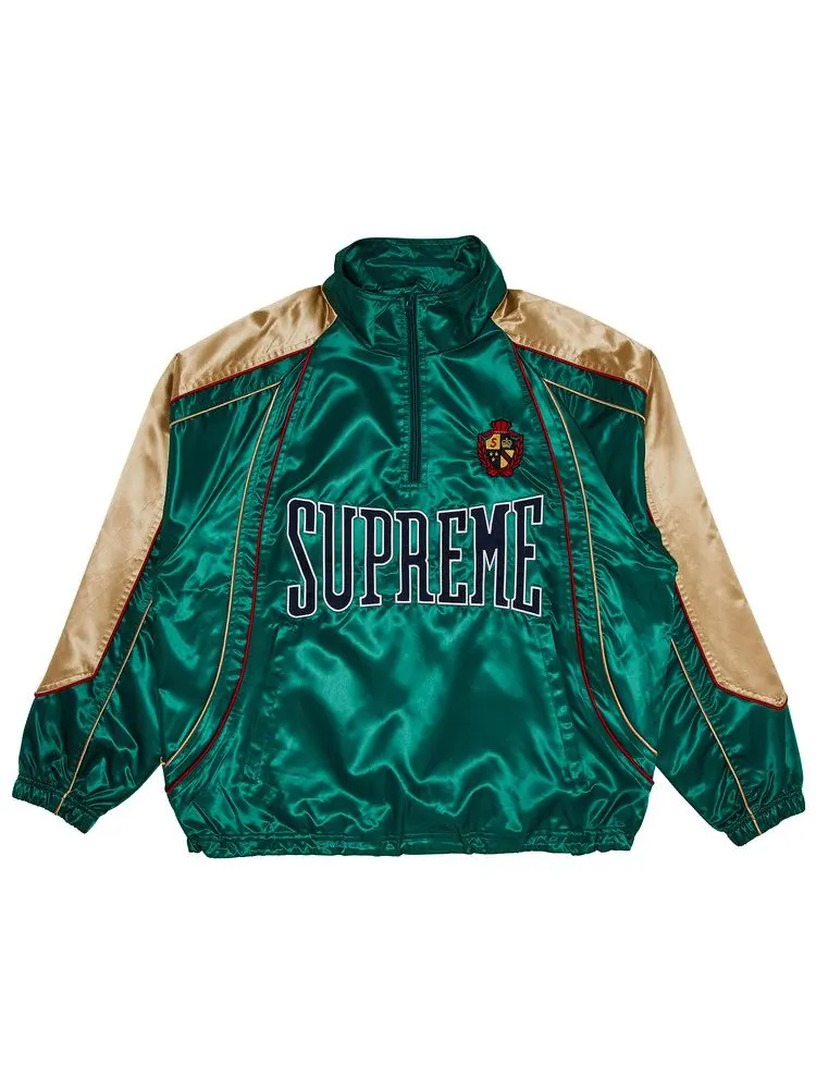 Куртка Supreme Satin Piping Pullover — изображение 1 из 3, зеленый