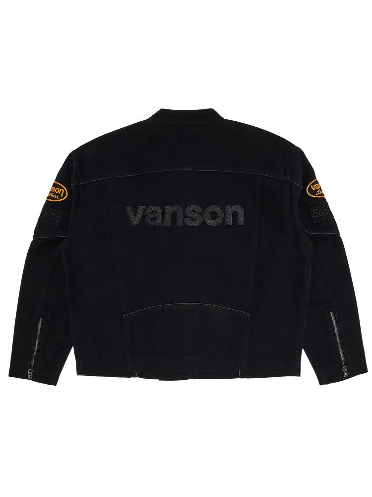 Куртка Supreme x Vanson Leathers x Cordura Cotton Jacket — изображение 2 из 3, черный