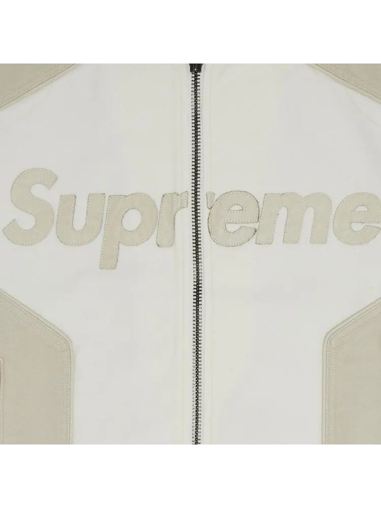 Куртка Supreme x Vanson Leathers x Cordura Cotton Jacket — изображение 3 из 3, белый
