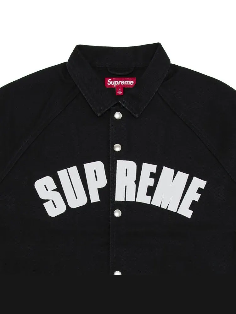 Куртка Supreme Arc Denim Coaches Jacket — изображение 3 из 3, черный