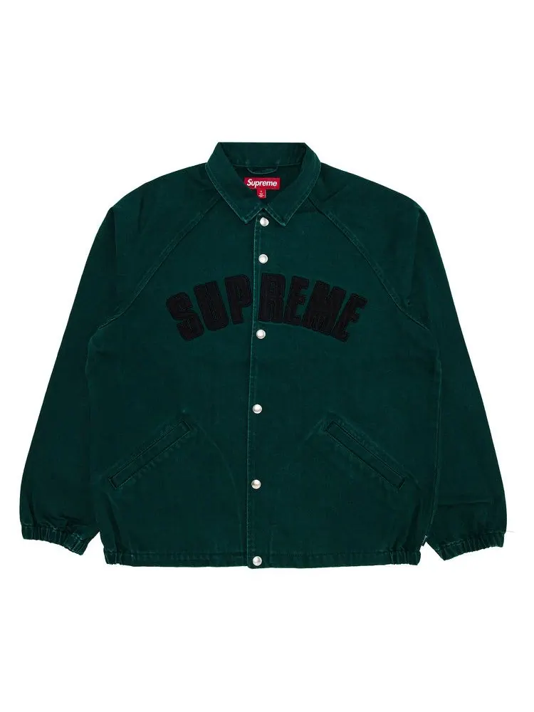 Куртка Supreme Arc Denim Coaches Jacket — изображение 1 из 3, зеленый