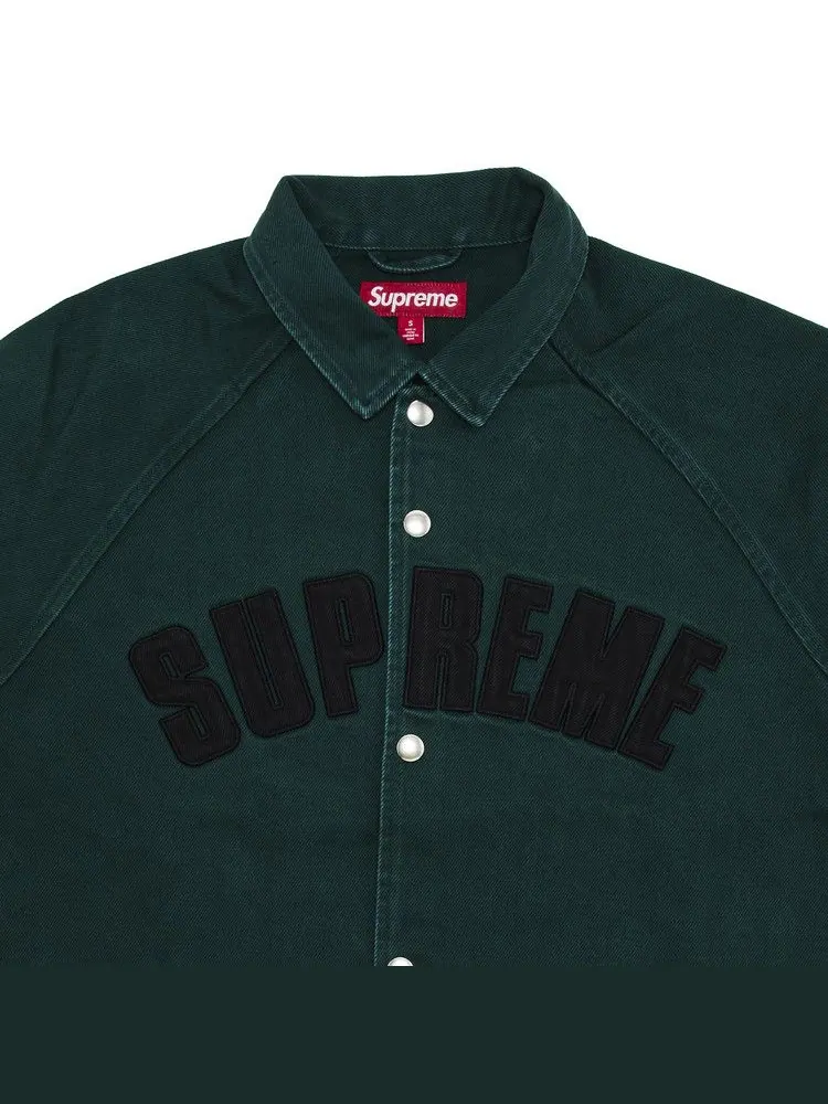 Куртка Supreme Arc Denim Coaches Jacket — изображение 3 из 3, зеленый