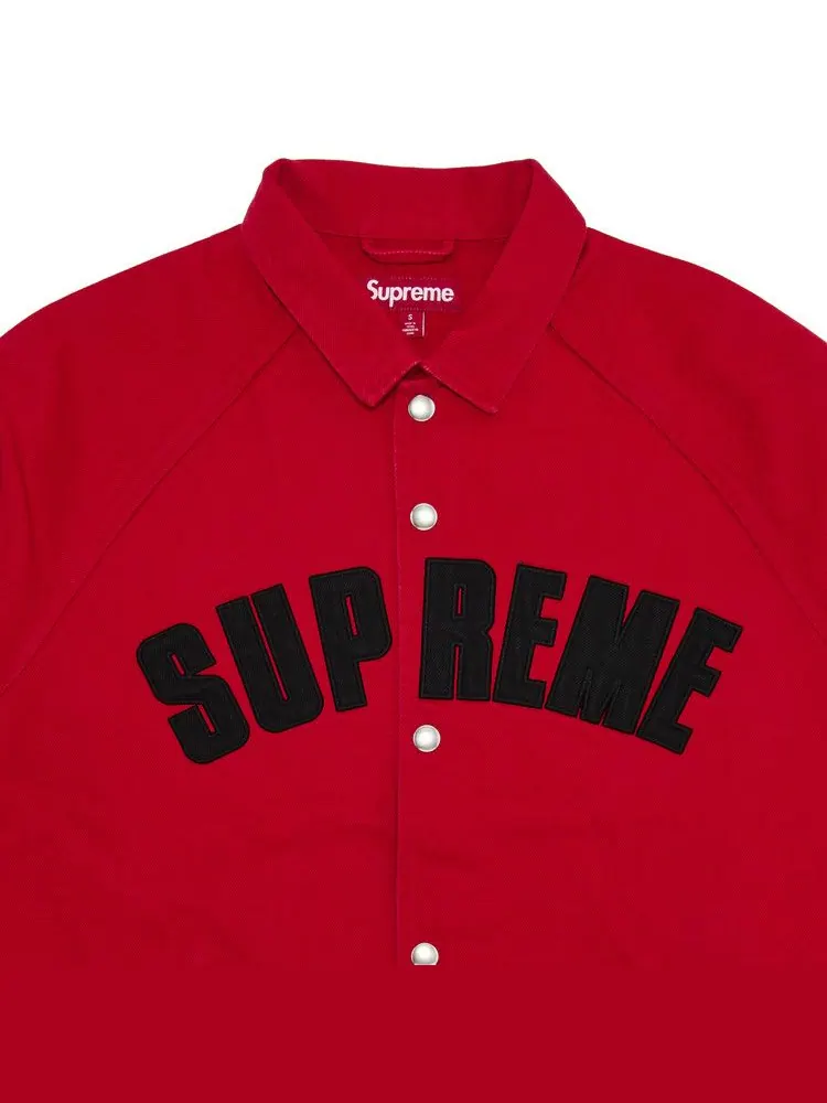 Куртка Supreme Arc Denim Coaches Jacket — изображение 3 из 3, красный