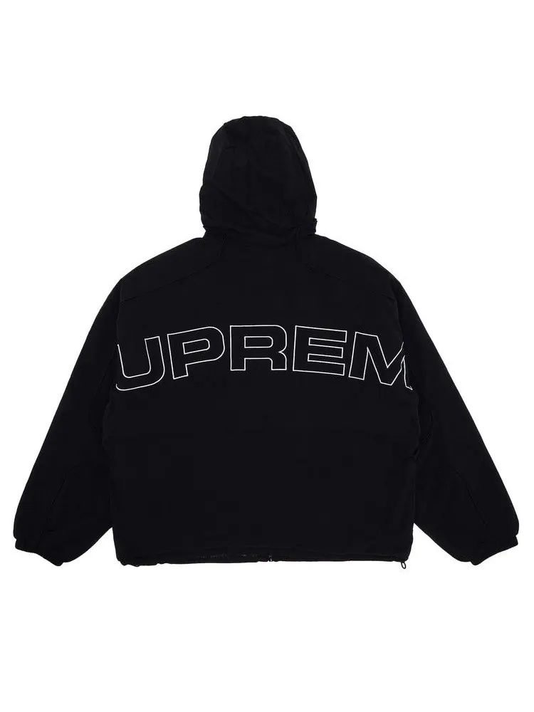 Спортивная куртка Supreme Faux Fur Reversible Hooded Track Jacket — изображение 2 из 4, черный