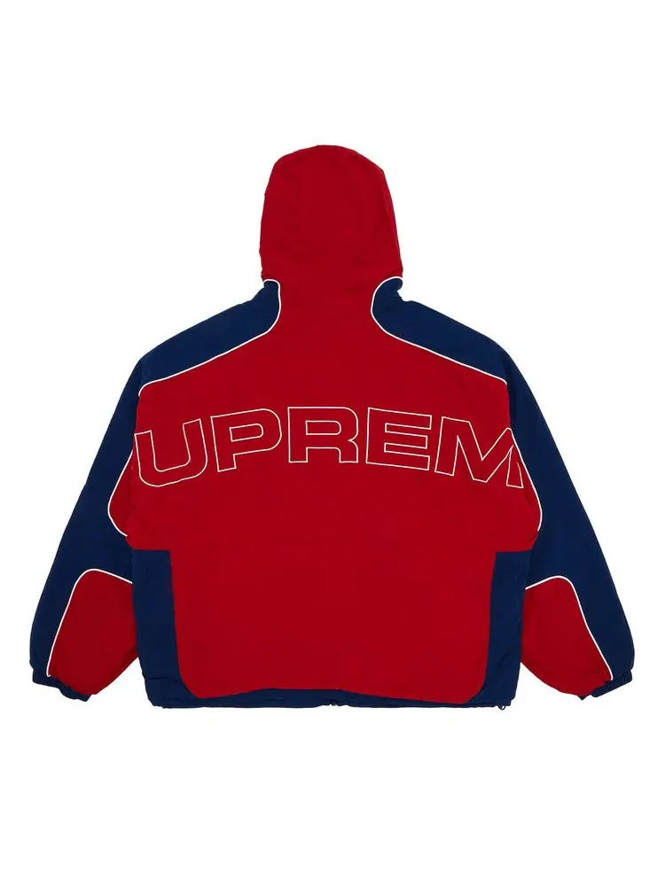 Спортивная куртка Supreme Faux Fur Reversible Hooded Track Jacket — изображение 2 из 4, красный