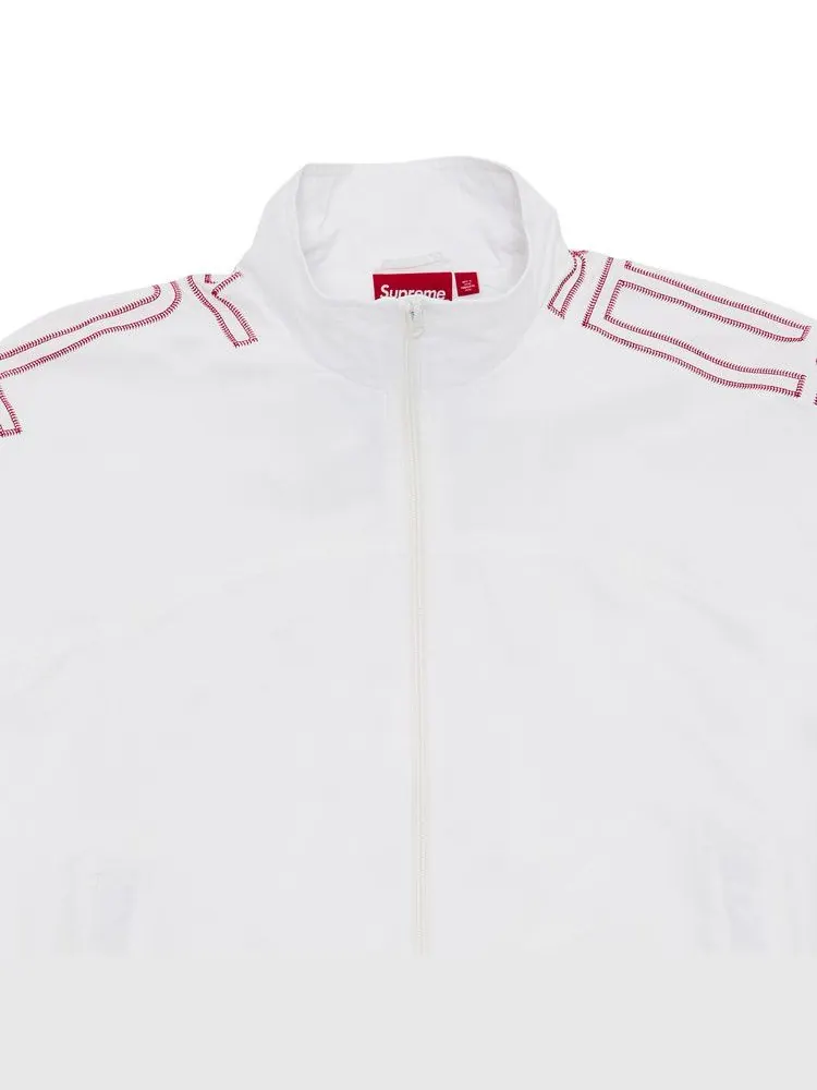 Спортивная куртка Supreme Spellout Embroidered Track Jacket — изображение 3 из 3, белый