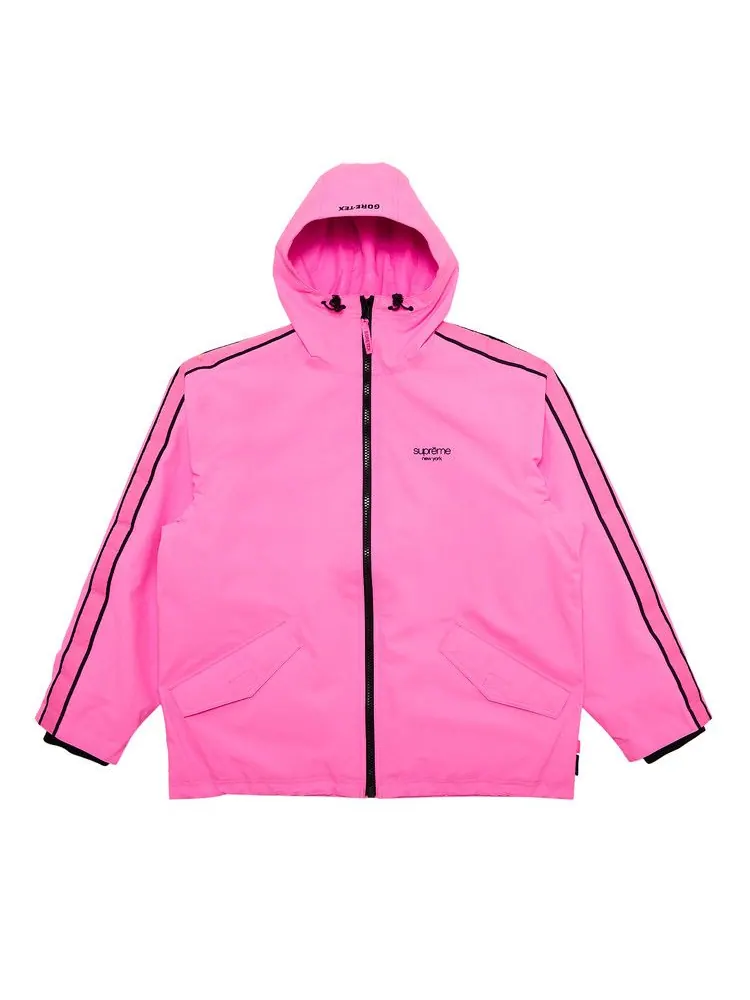 Куртка Supreme GORE-TEX Stripe Hooded Jacket — изображение 1 из 3, розовый