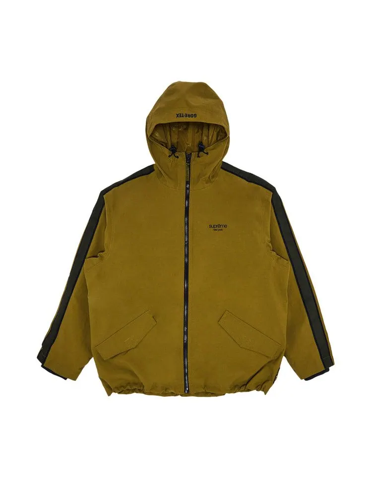 Куртка Supreme GORE-TEX Stripe Hooded Jacket — изображение 1 из 3, оливковый