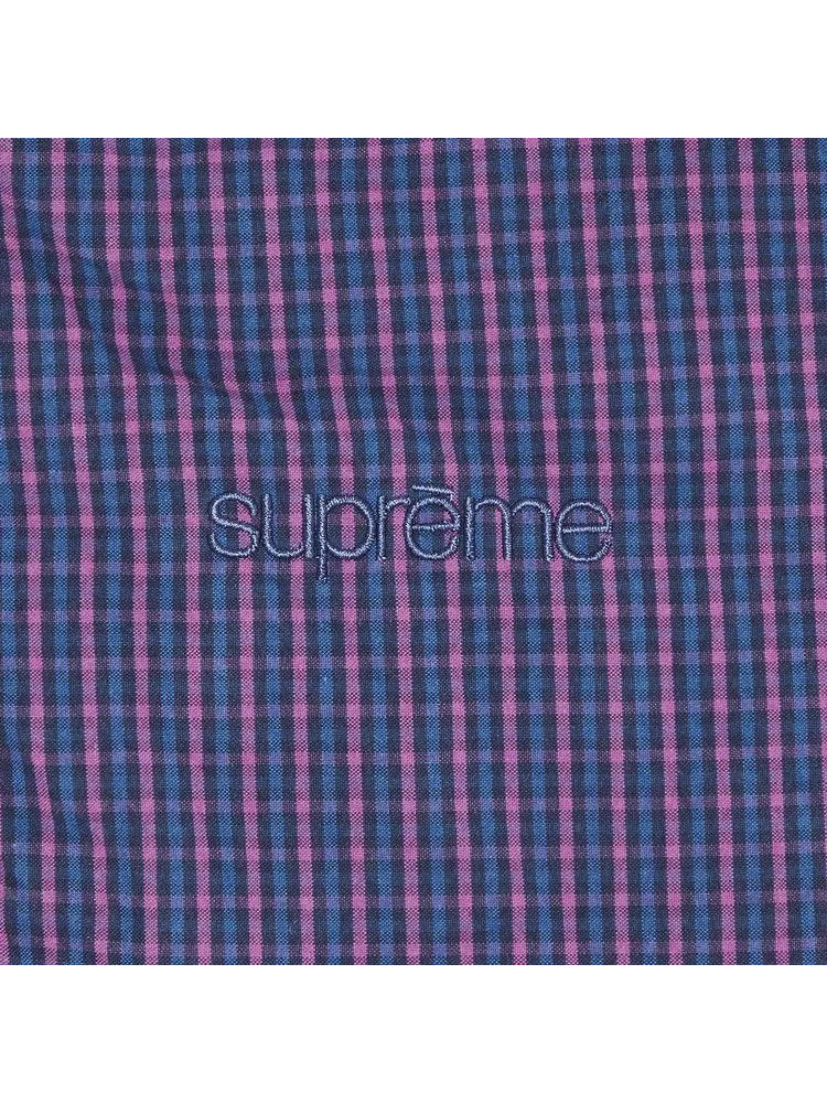 Куртка Supreme Leather Collar Utility Jacket — изображение 3 из 3, синий