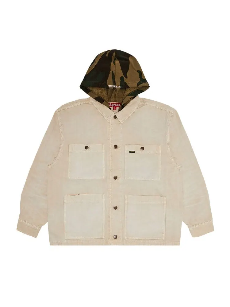 Пальто Supreme Worn Hooded Chore Coat — изображение 1 из 3, прозрачный