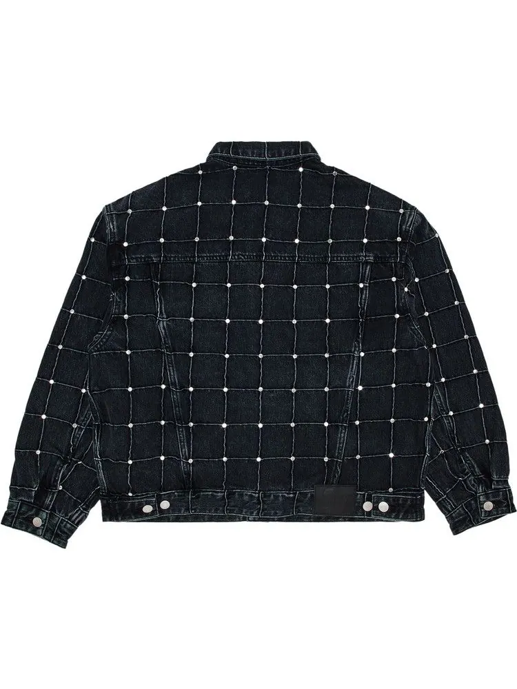 Куртка Supreme Studded Seam Denim Trucker Jacket — изображение 2 из 3, черный