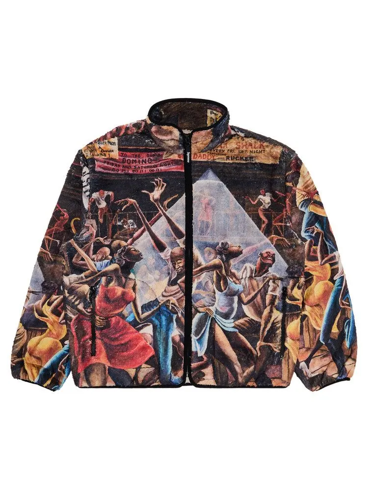 Куртка Supreme x Ernie Barnes Fleece Jacket — изображение 1 из 3, мульти