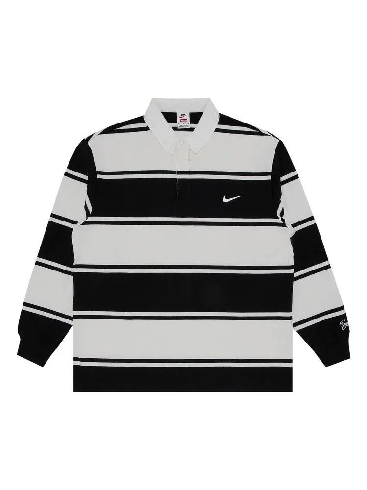 Топ Supreme x Nike Stripe Rugby — изображение 1 из 3, черный