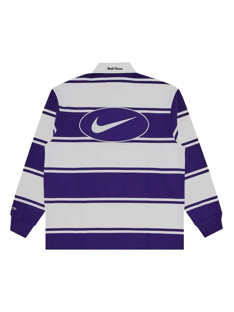 Топ Supreme x Nike Stripe Rugby — изображение 2 из 3, фиолетовый
