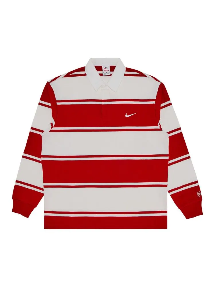 Топ Supreme x Nike Stripe Rugby — изображение 1 из 3, красный