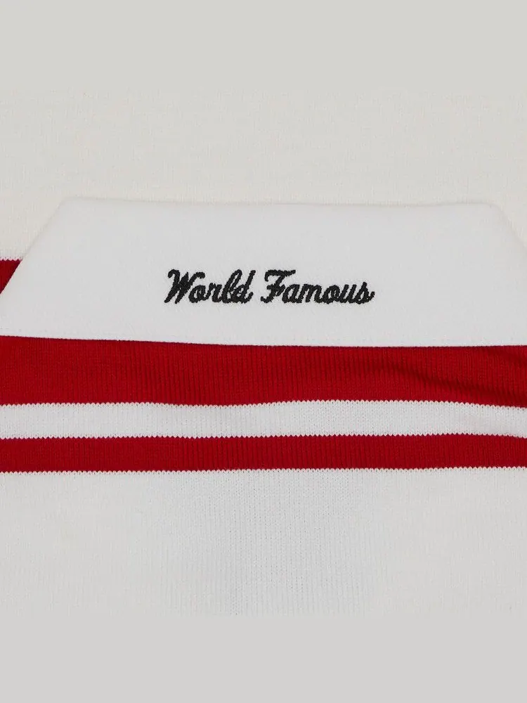 Топ Supreme x Nike Stripe Rugby — изображение 3 из 3, красный