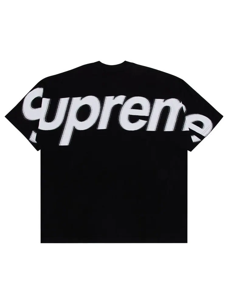 Топ Supreme Intarsia Short-Sleeve Top 'Black' — изображение 2 из 3, черный