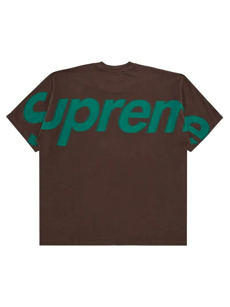 Топ Supreme Intarsia Short-Sleeve Top — изображение 2 из 3, коричневый