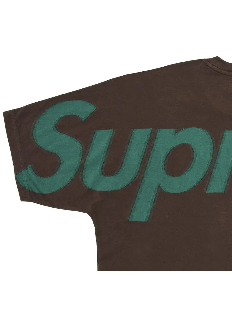 Топ Supreme Intarsia Short-Sleeve Top — изображение 3 из 3, коричневый