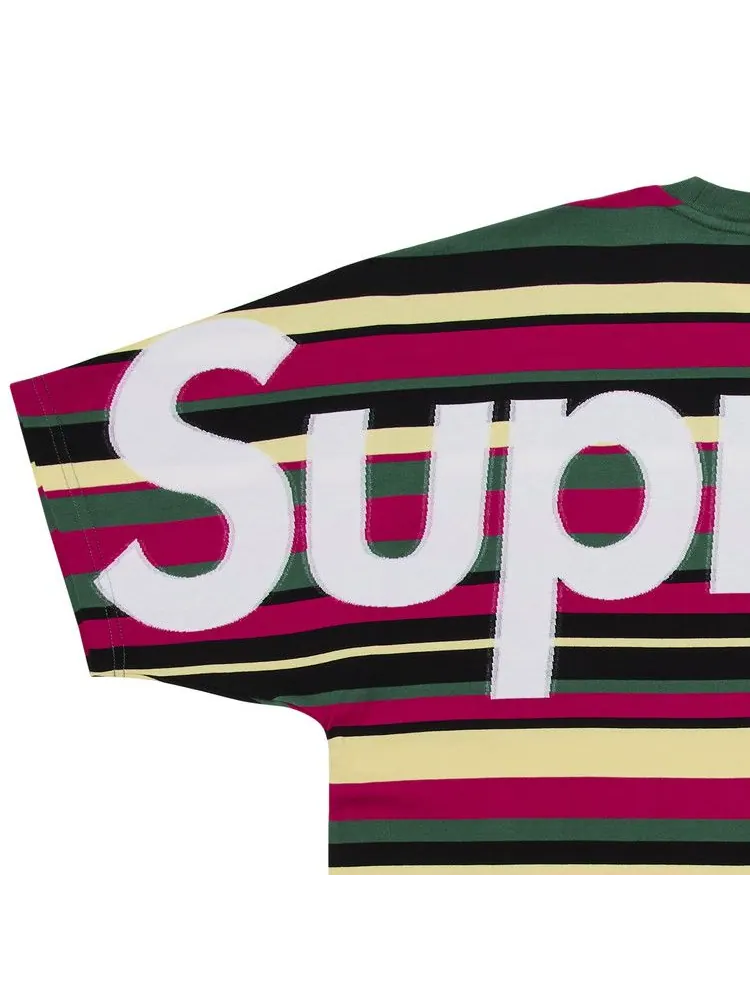Топ Supreme Intarsia Short-Sleeve Top — изображение 3 из 3, полоса