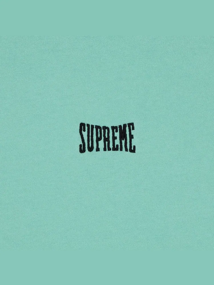 Топ Supreme Warm Up Washed Short-Sleeve Top — изображение 2 из 2, голубой