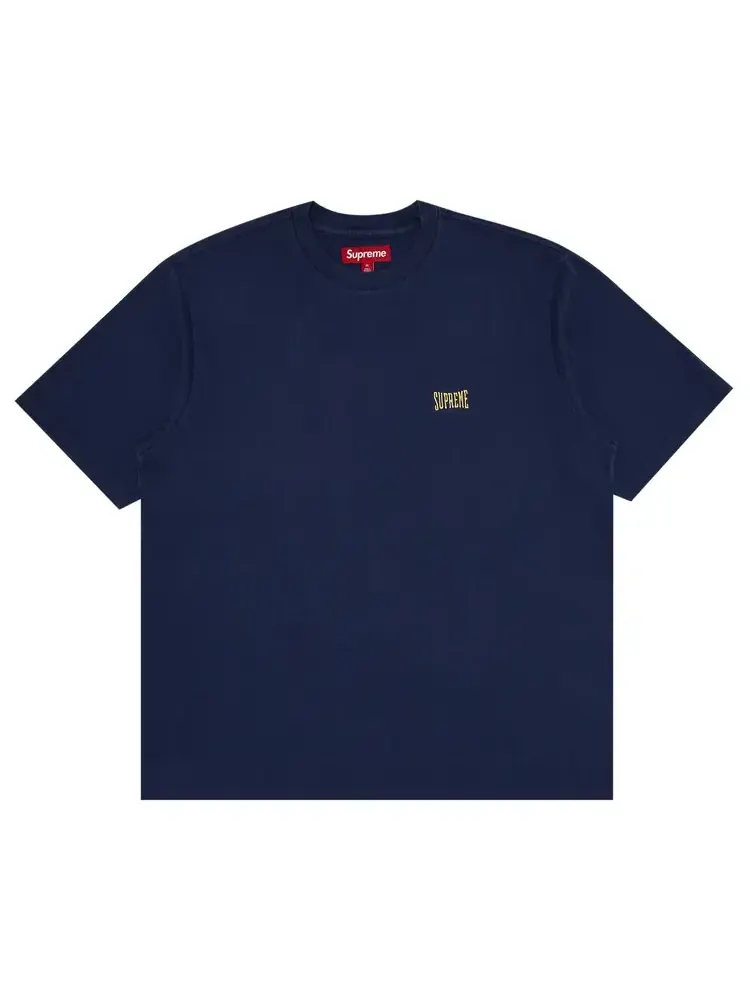 Футболка Supreme Warm Up Washed с коротким рукавом — изображение 1 из 2, синий