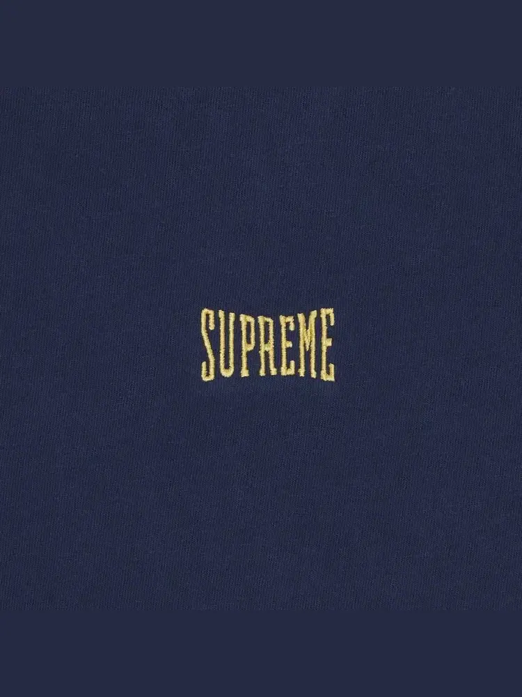 Футболка Supreme Warm Up Washed с коротким рукавом — изображение 2 из 2, синий