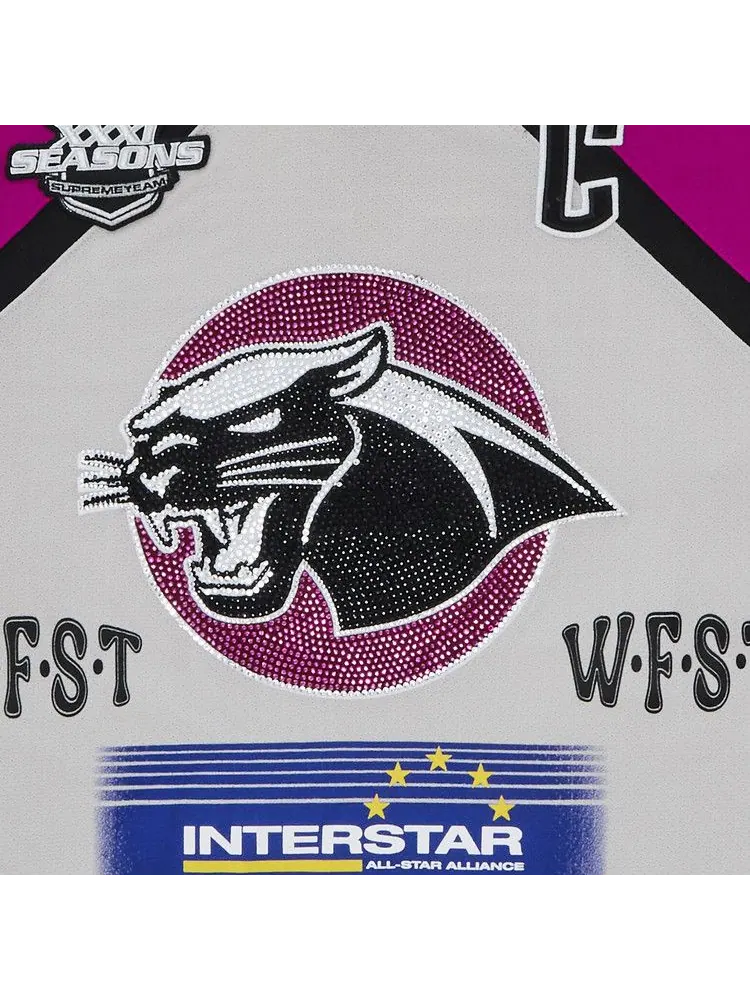 Джерси Supreme Rhinestone Hockey Jersey — изображение 3 из 3, светлый серый