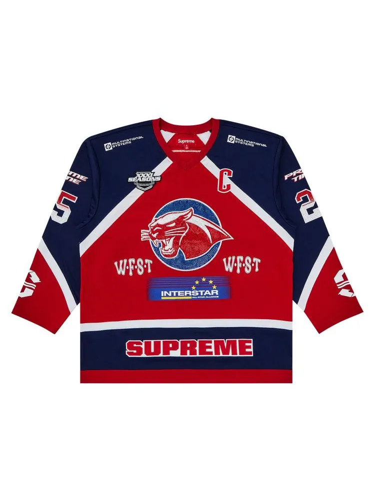 Джерси Supreme Rhinestone Hockey Jersey — изображение 1 из 3, красный