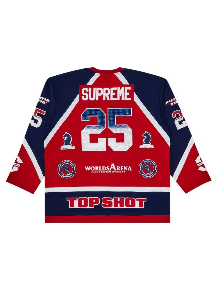 Джерси Supreme Rhinestone Hockey Jersey — изображение 2 из 3, красный