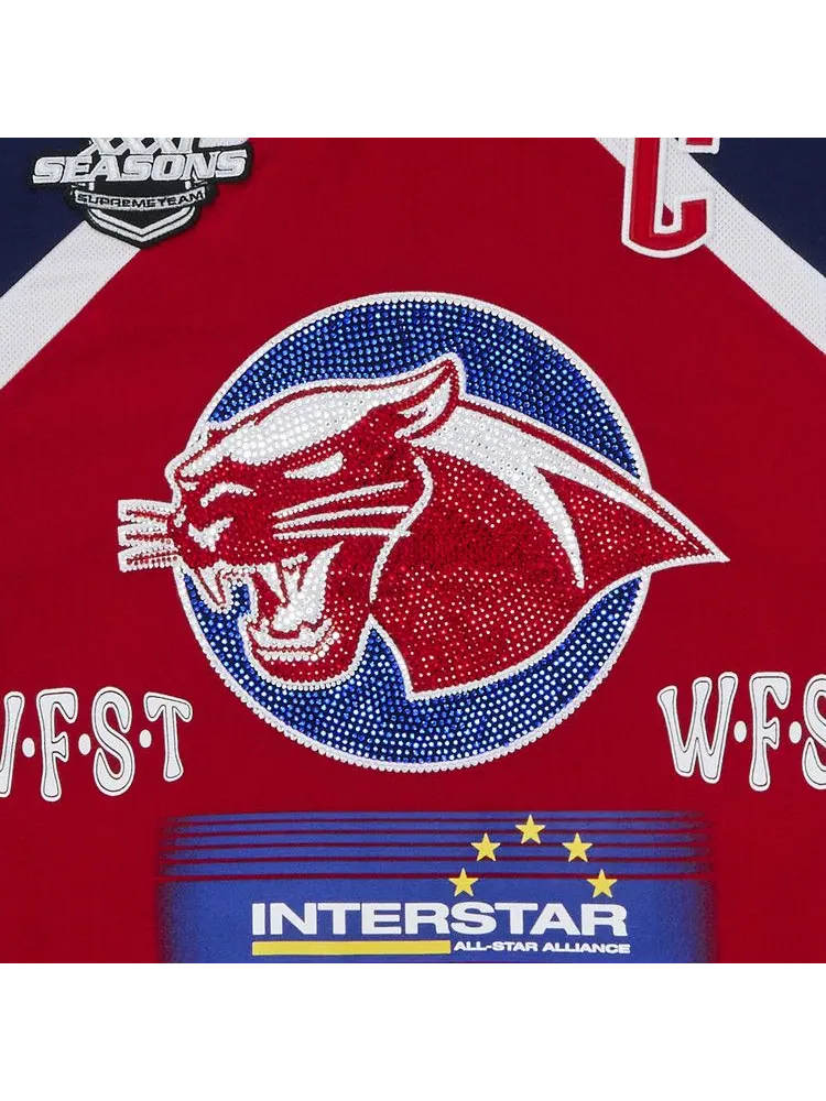 Джерси Supreme Rhinestone Hockey Jersey — изображение 3 из 3, красный