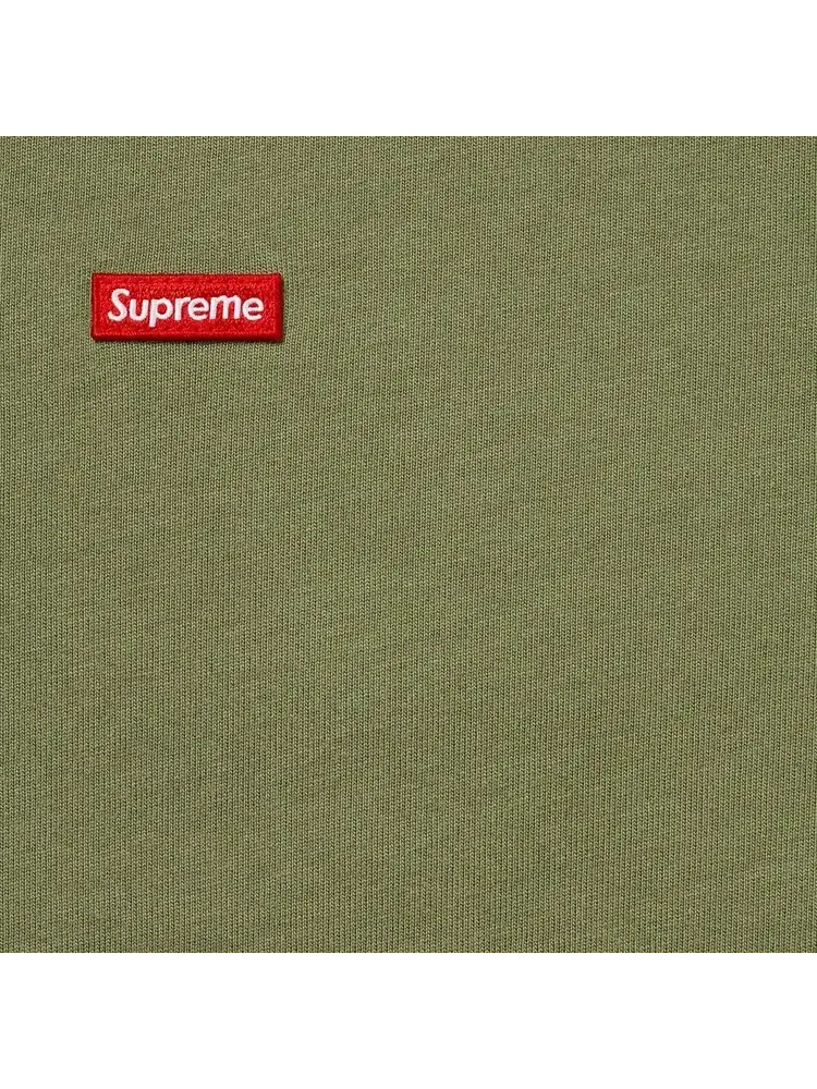 Футболка Supreme Small Box с длинными рукавами, цвет «выстиранный оливковый» — изображение 2 из 2