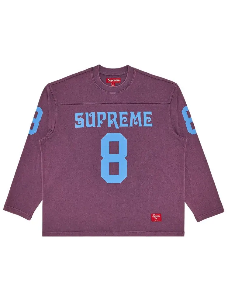 Топ Supreme Affiliated Long-Sleeve Football Top — изображение 1 из 2, фиолетовый