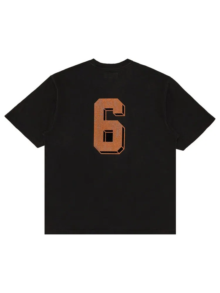 Топ Supreme Flocked Washed Short-Sleeve Top — изображение 2 из 3, черный