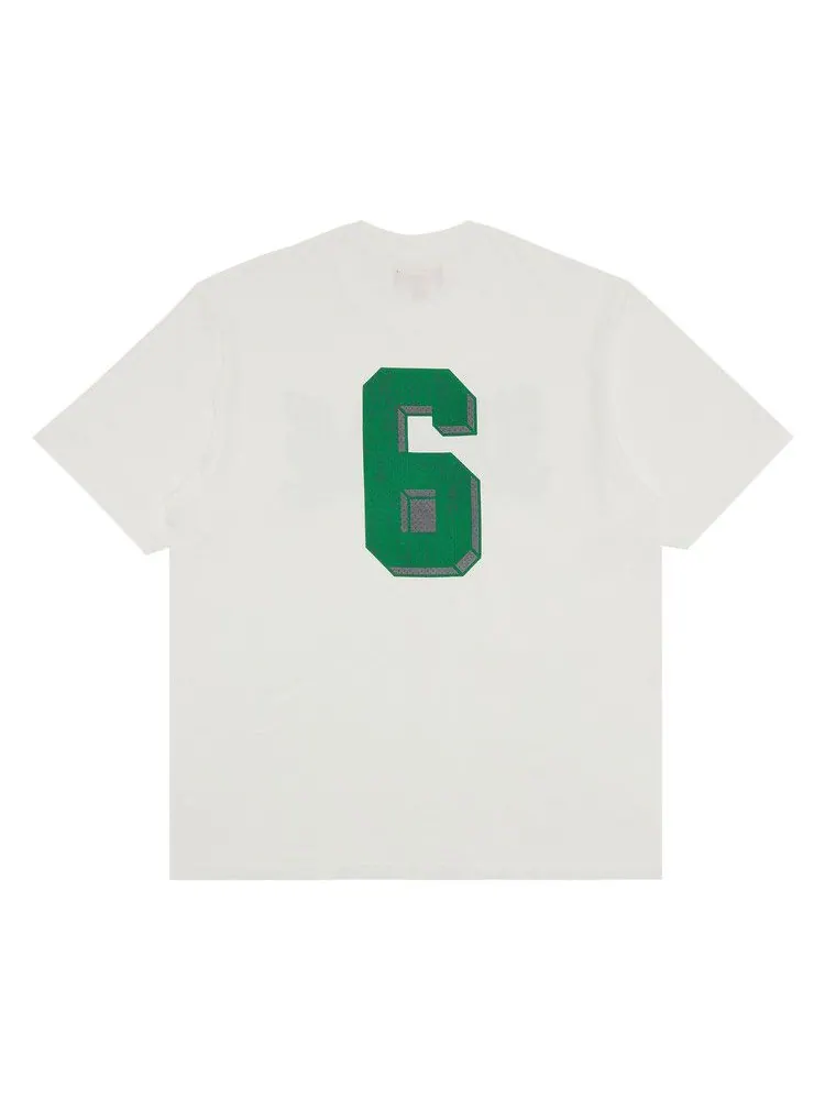 Топ Supreme Flocked Washed Short-Sleeve Top — изображение 2 из 3, белый