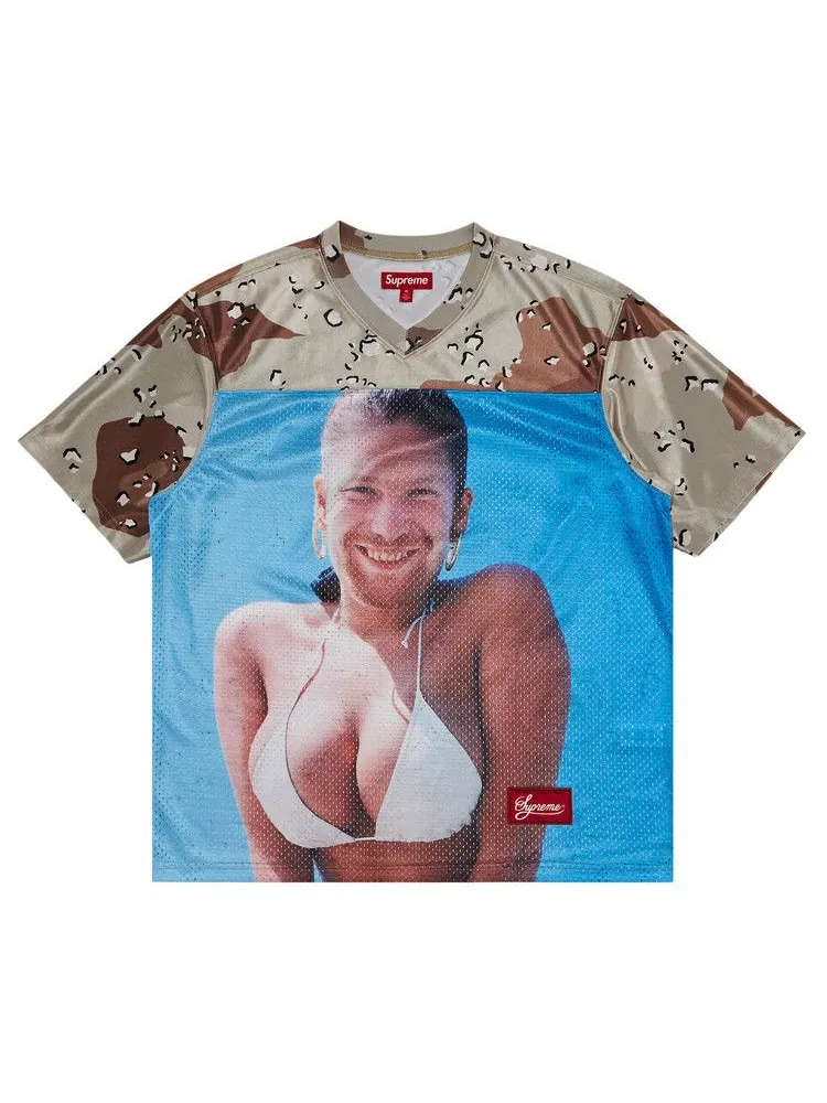 Джерси Supreme x Aphex Twin Football Jersey, Chocolate Chip Camo — изображение 1 из 3, мульти
