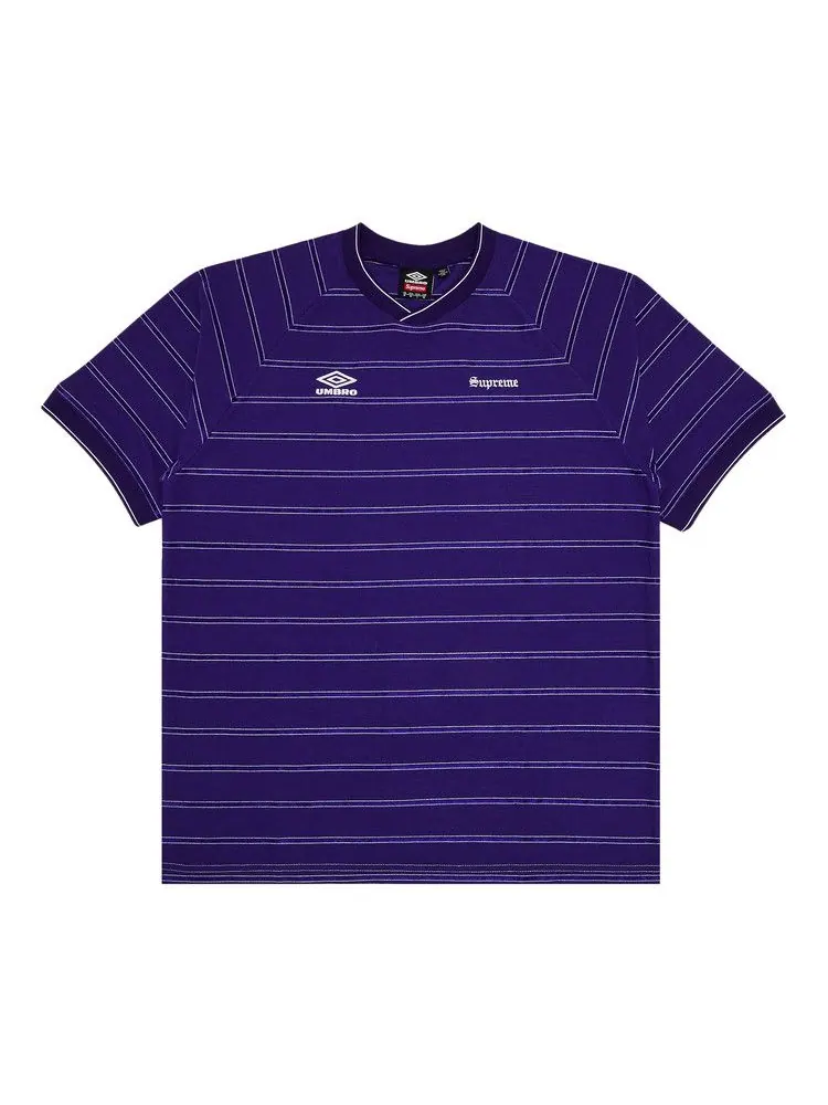 Джерси Supreme x Umbro Stripe Soccer Jersey — изображение 1 из 3, фиолетовый